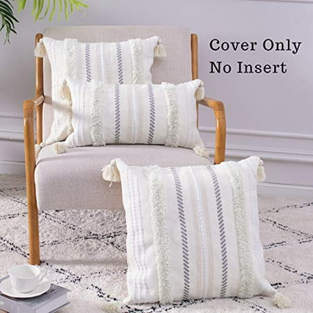 Farmhouse Accent Indoor Outdoor Large Pillow Cases Cotton Weave Tufted Pillows Cover for Couch Sofa Bedroom Living Room blue page Boho Neutral Decorative Pillows Cover 20X20 inch, Mustard Farmhouse Accent Indoor Outdoor Large Pillow Cases Cotton Weave Tufted Pillows Cover for Couch Sofa Bedroom Living Room blue page Boho Neutral Decorative Pillows Cover 20X20 inch, Mustard
